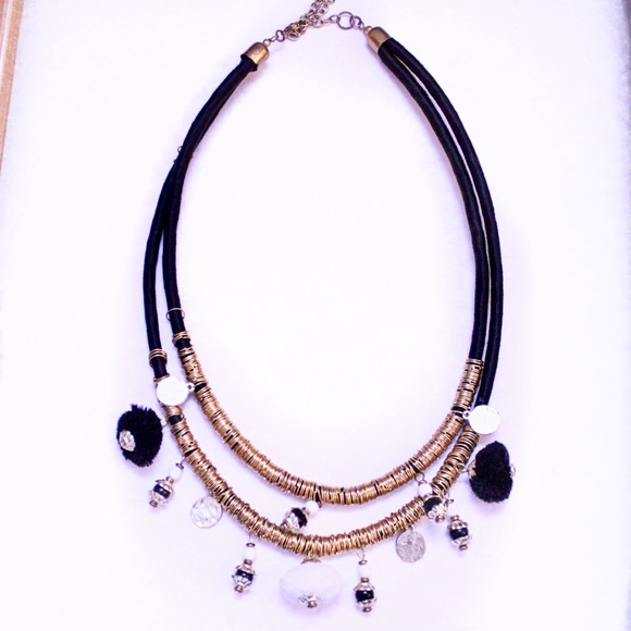 Jewelry - Tribal Desert Glam Layered Coil and Charm Necklace Jewelry - Tribal Desert Glam Layered Coil and Charm Necklace
